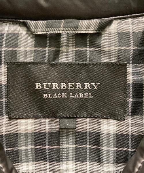 BURBERRY BLACK LABEL（バーバリーブラックレーベル）BURBERRY BLACK LABEL (バーバリーブラックレーベル) キルティングダウンシャツジャケット ブラック サイズ:ｌの古着・服飾アイテム