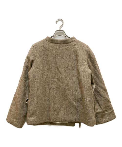 lisette（リゼッタ）LISETTE (リゼッタ) フランソワ リネンウール カシュクール ジャケット ベージュ サイズ:36の古着・服飾アイテム