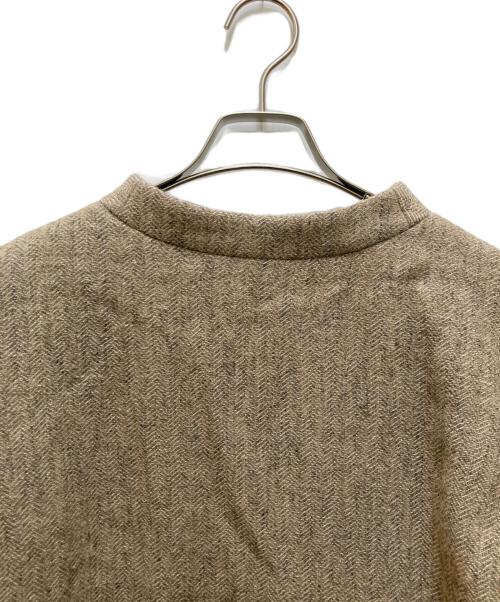 lisette（リゼッタ）LISETTE (リゼッタ) フランソワ リネンウール カシュクール ジャケット ベージュ サイズ:36の古着・服飾アイテム