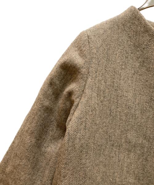 lisette（リゼッタ）LISETTE (リゼッタ) フランソワ リネンウール カシュクール ジャケット ベージュ サイズ:36の古着・服飾アイテム