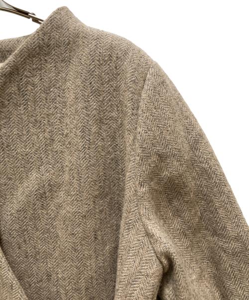 lisette（リゼッタ）LISETTE (リゼッタ) フランソワ リネンウール カシュクール ジャケット ベージュ サイズ:36の古着・服飾アイテム