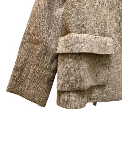 lisette（リゼッタ）LISETTE (リゼッタ) フランソワ リネンウール カシュクール ジャケット ベージュ サイズ:36の古着・服飾アイテム