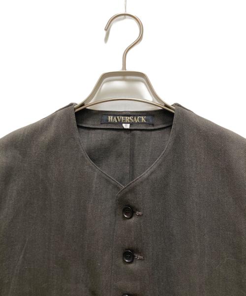HAVERSACK（ハバーサック）HAVERSACK (ハバーサック) 墨染ツイル ノーカラージャケット 125の古着・服飾アイテム