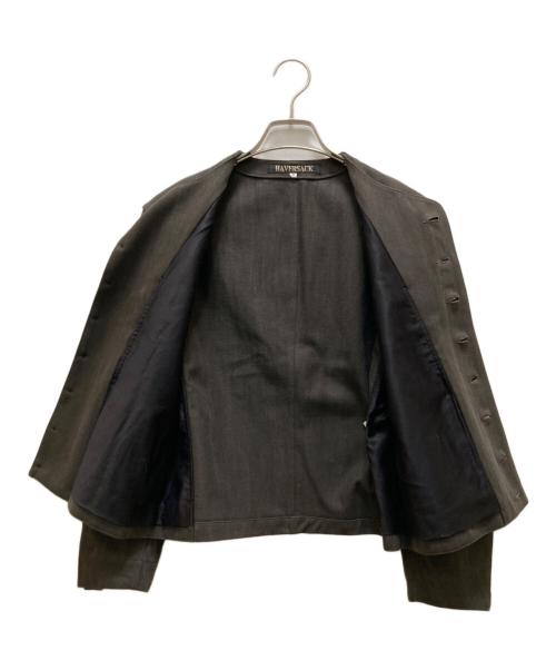 HAVERSACK（ハバーサック）HAVERSACK (ハバーサック) 墨染ツイル ノーカラージャケット 125の古着・服飾アイテム