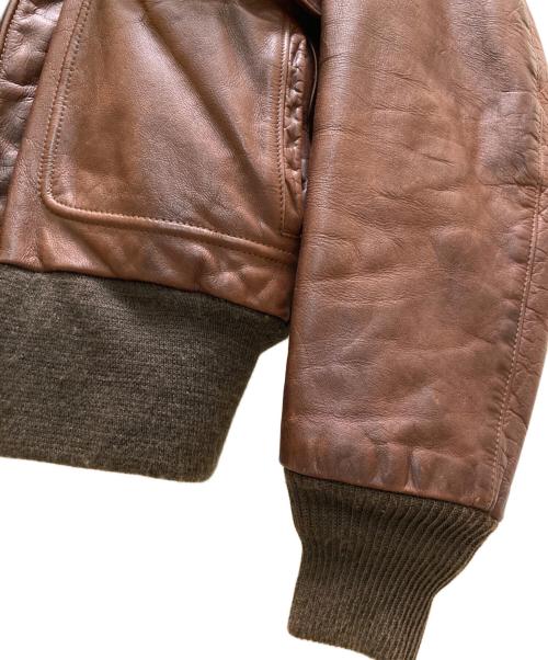 Schott（ショット）Schott (ショット) ライナー付きA-2 レザーフライトジャケット ブラウン サイズ:４２の古着・服飾アイテム
