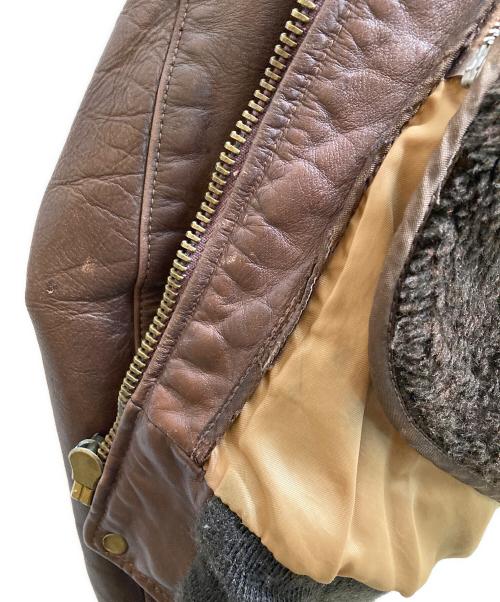 Schott（ショット）Schott (ショット) ライナー付きA-2 レザーフライトジャケット ブラウン サイズ:４２の古着・服飾アイテム