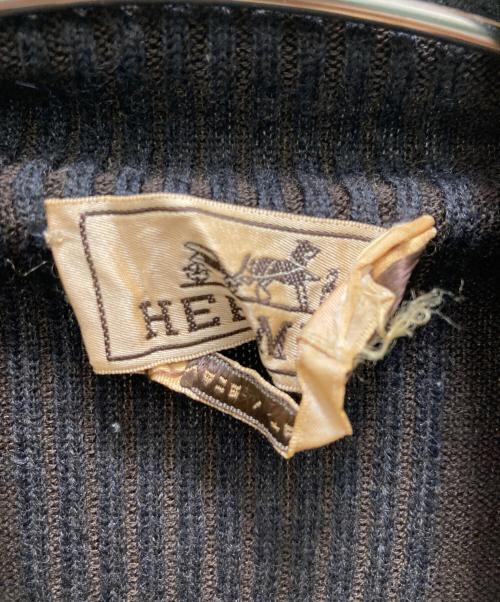 HERMES（エルメス）HERMES (エルメス) カシミヤ混タートルネックニット グレー サイズ:ｌの古着・服飾アイテム