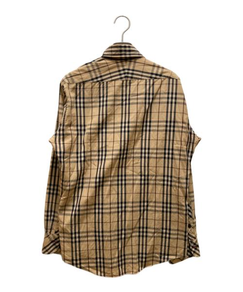 BURBERRY BLACK LABEL（バーバリーブラックレーベル）BURBERRY BLACK LABEL (バーバリーブラックレーベル) ノバチェックシャツ ベージュ サイズ:２の古着・服飾アイテム