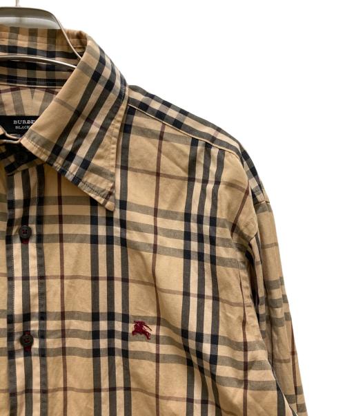 BURBERRY BLACK LABEL（バーバリーブラックレーベル）BURBERRY BLACK LABEL (バーバリーブラックレーベル) ノバチェックシャツ ベージュ サイズ:２の古着・服飾アイテム