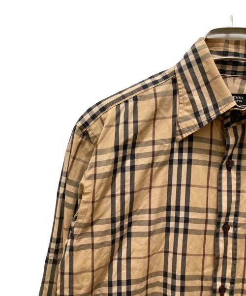 BURBERRY BLACK LABEL（バーバリーブラックレーベル）BURBERRY BLACK LABEL (バーバリーブラックレーベル) ノバチェックシャツ ベージュ サイズ:２の古着・服飾アイテム