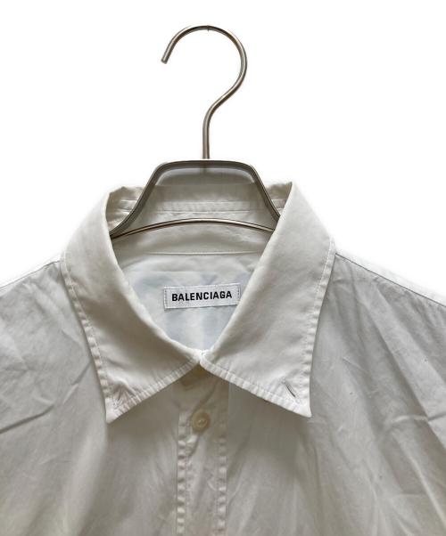 BALENCIAGA（バレンシアガ）BALENCIAGA (バレンシアガ) ビッグロゴロングスリーブシャツ ホワイト サイズ:36の古着・服飾アイテム