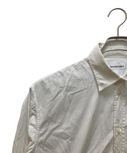 BALENCIAGA（バレンシアガ）BALENCIAGA (バレンシアガ) ビッグロゴロングスリーブシャツ ホワイト サイズ:36の古着・服飾アイテム