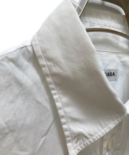 BALENCIAGA（バレンシアガ）BALENCIAGA (バレンシアガ) ビッグロゴロングスリーブシャツ ホワイト サイズ:36の古着・服飾アイテム