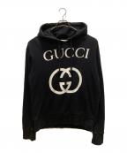 GUCCIグッチ）の古着「インターロッキングGフーディー」｜ブラック