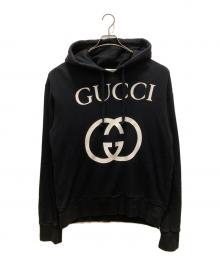 GUCCI（グッチ）の古着「インターロッキングGフーディー」｜ブラック