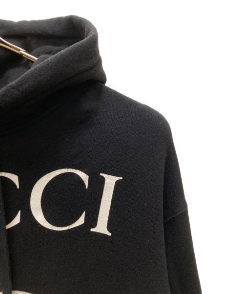 GUCCI（グッチ）GUCCI (グッチ) インターロッキングGフーディー ブラック サイズ:Mの古着・服飾アイテム