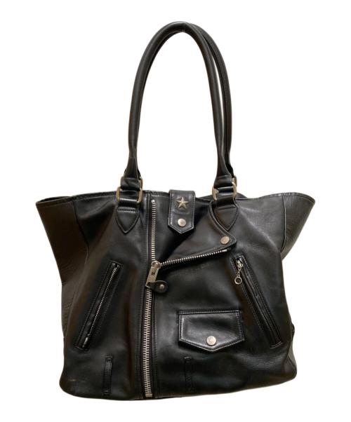 Schott（ショット）Schott (ショット) レザー ライダース トートバッグ ワンスター ブラックの古着・服飾アイテム