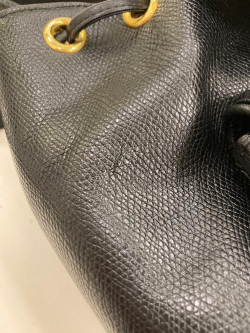 GIANNI VERSACE（ジャンニ・ヴェルサーチ）GIANNI VERSACE (ジャンニ・ヴェルサーチ) レザーミニリュック ブラックの古着・服飾アイテム