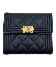 CHANEL（シャネル）の古着「スモールフラップウオレット」｜ブラック