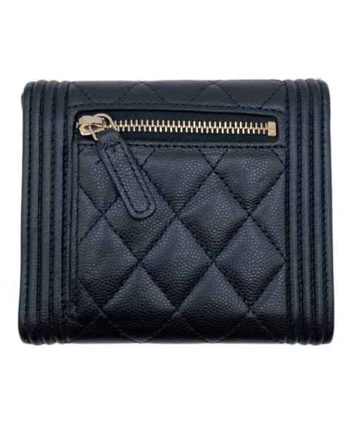 CHANEL（シャネル）CHANEL (シャネル) スモールフラップウオレット ブラックの古着・服飾アイテム