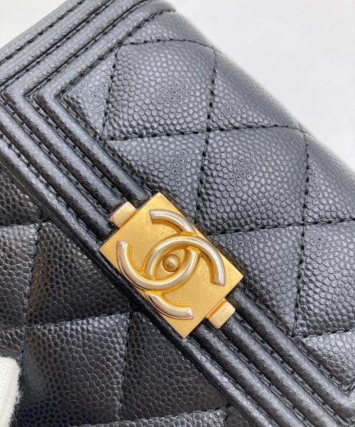 CHANEL（シャネル）CHANEL (シャネル) スモールフラップウオレット ブラックの古着・服飾アイテム