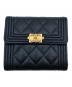 CHANEL（シャネル）の古着「スモールフラップウオレット」｜ブラック