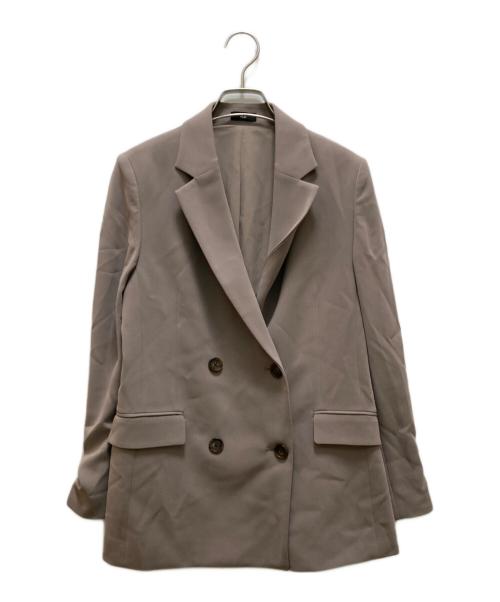 PLST（プラステ）PLST (プラステ) トリアセブレンドダブルジャケット ベージュ サイズ:Sの古着・服飾アイテム