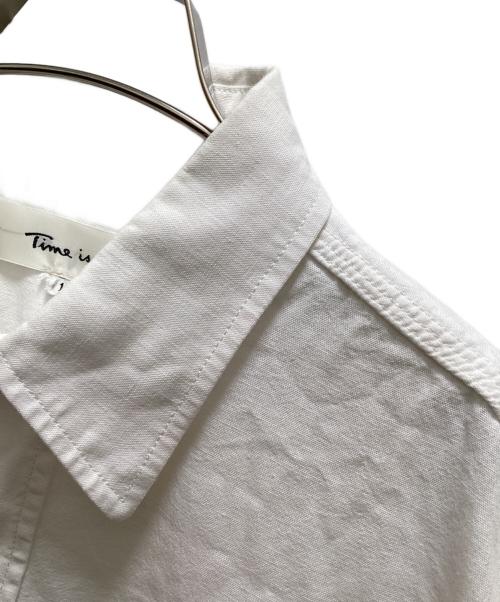 Time is on（タイムイズオン）Time is on (タイムイズオン) クラシックシャンブレーシャツ ホワイト サイズ:１の古着・服飾アイテム