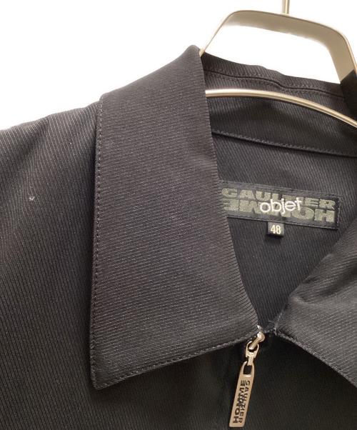 GAULTIER HOMME objet（ゴルチエオムオブジェ）GAULTIER HOMME objet (ゴルチエオムオブジェ) ジップアップジャケット ブラック サイズ:４８の古着・服飾アイテム