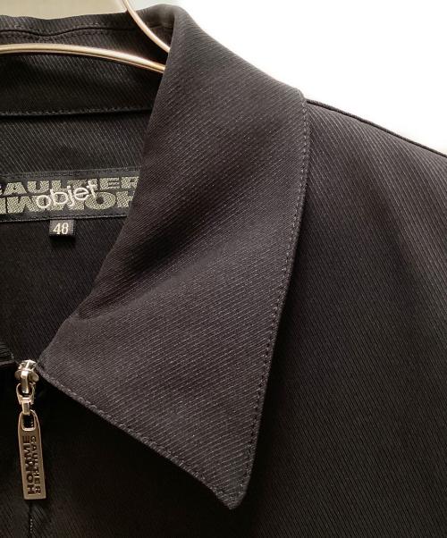 GAULTIER HOMME objet（ゴルチエオムオブジェ）GAULTIER HOMME objet (ゴルチエオムオブジェ) ジップアップジャケット ブラック サイズ:４８の古着・服飾アイテム