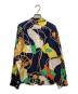 LAUREN RALPH LAUREN (ローレン ラルフ ローレン) 総柄シルクシャツ ブルー サイズ:１０：12000円