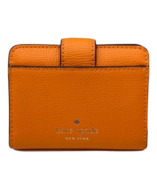 Kate Spade（ケイトスペード）Kate Spade (ケイトスペード) フィービーターンロックミディアムウオレット オレンジの古着・服飾アイテム