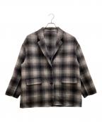 Spick and Spanスピック＆スパン）の古着「ウールミックスリバージャケット」｜グレー