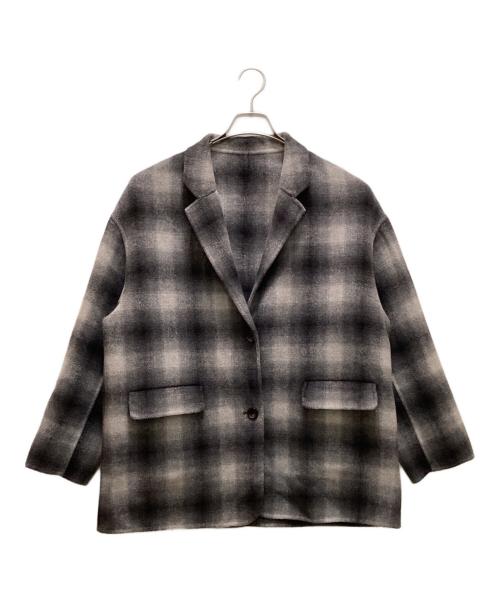 Spick and Span（スピック＆スパン）Spick and Span (スピック＆スパン) ウールミックスリバージャケット グレー サイズ:３８の古着・服飾アイテム
