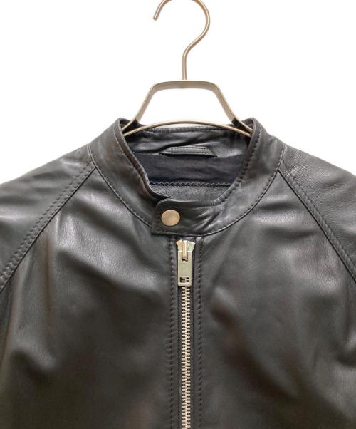 DIESEL（ディーゼル）DIESEL (ディーゼル) ラムレザーシングルライダースジャケット ブラック サイズ:Sの古着・服飾アイテム