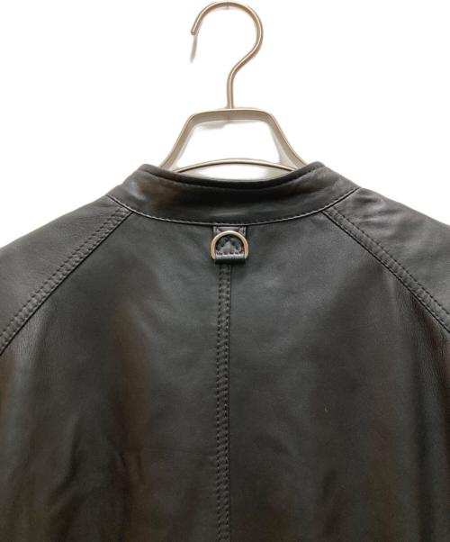 DIESEL（ディーゼル）DIESEL (ディーゼル) ラムレザーシングルライダースジャケット ブラック サイズ:Sの古着・服飾アイテム