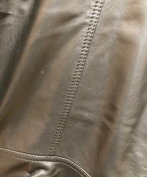 DIESEL（ディーゼル）DIESEL (ディーゼル) ラムレザーシングルライダースジャケット ブラック サイズ:Sの古着・服飾アイテム