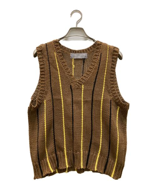 COMME des GARCONS HOMME（コムデギャルソン オム）COMME des GARCONS HOMME (コムデギャルソン オム) Vネックニットベスト ブラウン サイズ:不明の古着・服飾アイテム