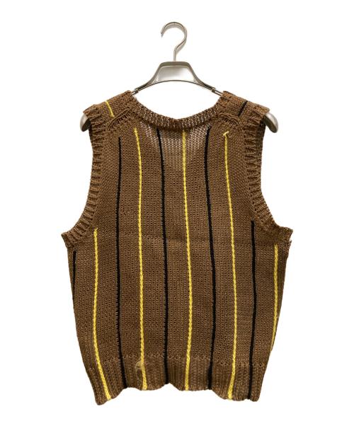 COMME des GARCONS HOMME（コムデギャルソン オム）COMME des GARCONS HOMME (コムデギャルソン オム) Vネックニットベスト ブラウン サイズ:不明の古着・服飾アイテム