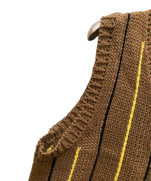 COMME des GARCONS HOMME（コムデギャルソン オム）COMME des GARCONS HOMME (コムデギャルソン オム) Vネックニットベスト ブラウン サイズ:不明の古着・服飾アイテム