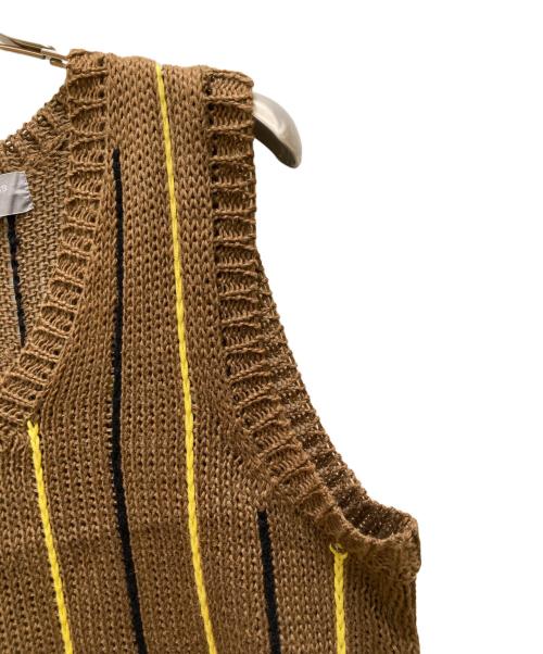 COMME des GARCONS HOMME（コムデギャルソン オム）COMME des GARCONS HOMME (コムデギャルソン オム) Vネックニットベスト ブラウン サイズ:不明の古着・服飾アイテム