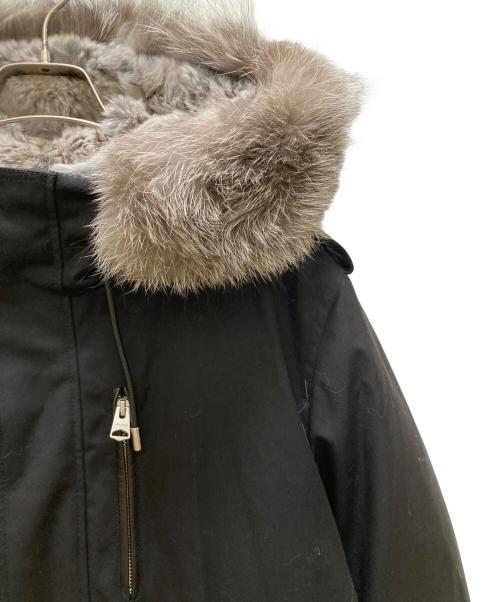 mackage（マッカージュ）mackage (マッカージュ) フォックスファーフルジップコート ブラック サイズ:40の古着・服飾アイテム