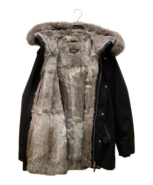 mackage（マッカージュ）mackage (マッカージュ) フォックスファーフルジップコート ブラック サイズ:40の古着・服飾アイテム