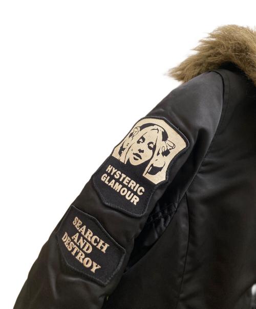 Hysteric Glamour（ヒステリックグラマー）Hysteric Glamour (ヒステリックグラマー) ミリタリージャケット ブラック サイズ:freeの古着・服飾アイテム