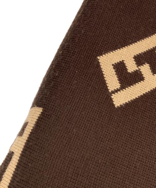 FENDI（フェンディ）FENDI (フェンディ) FFデザイン マフラー ブラウンの古着・服飾アイテム