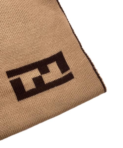 FENDI（フェンディ）FENDI (フェンディ) FFデザイン マフラー ブラウンの古着・服飾アイテム