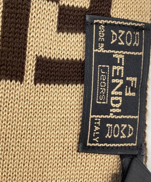 FENDI（フェンディ）FENDI (フェンディ) FFデザイン マフラー ブラウンの古着・服飾アイテム