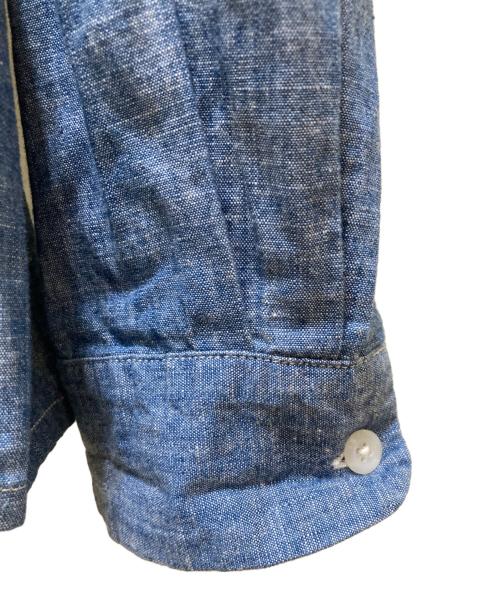 Needles（ニードルズ）Needles (ニードルズ) 刺繍デザインシャンブレーオープンカラーシャツ インディゴ サイズ:Sの古着・服飾アイテム