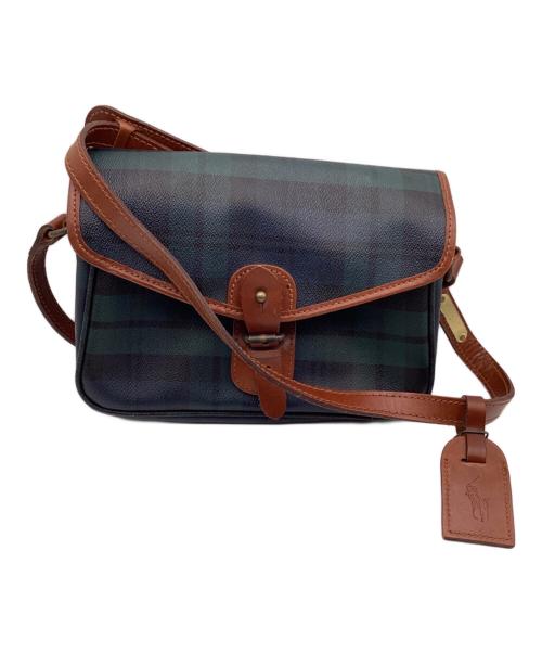 POLO RALPH LAUREN（ポロ・ラルフローレン）POLO RALPH LAUREN (ポロ・ラルフローレン) ブラックウォッチショルダーバッグ グリーンの古着・服飾アイテム