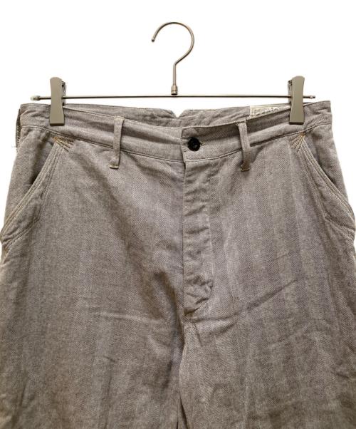 freewheelers（フリーホイーラーズ）freewheelers (フリーホイーラーズ) フィアレスワークパンツ グレー×ブラウン サイズ:30×32の古着・服飾アイテム
